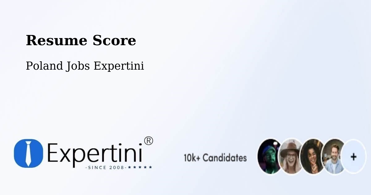 Resume Score & Job Description Match Tool – Słupca - Poland Jobs Expertini